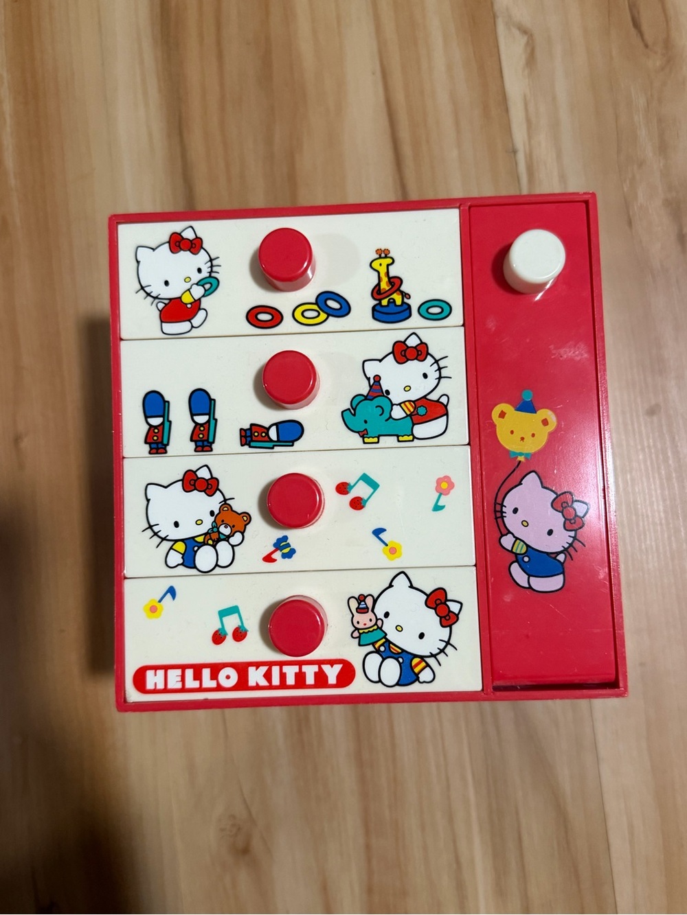 Vintage Hello Kitty Small Storage for jewelry with multiple draws